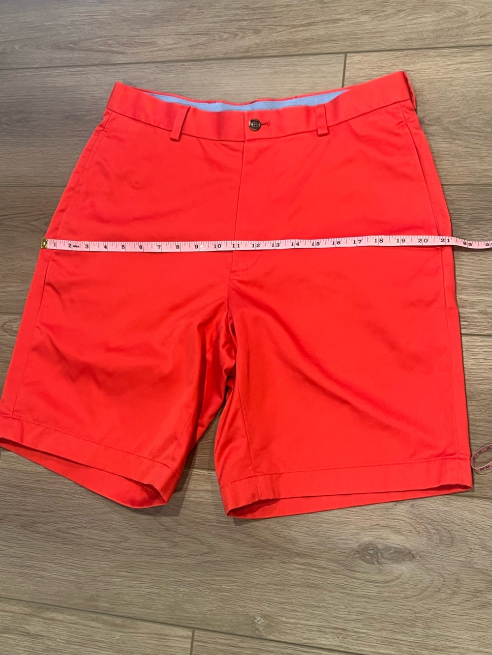 Brooks Brothers Lightweight Advantage Chino Shorts Bright Red Waist 32 - Picture 7 of 11